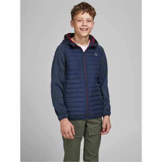 Детско Яке Jack And Jones Multi Quilted Hood Jacket Junior  Детски якета и палта