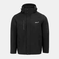 Gelert Външно Горнище Мъже Fleece Lined Outdoor Jacket Mens Black Мъжки якета и палта