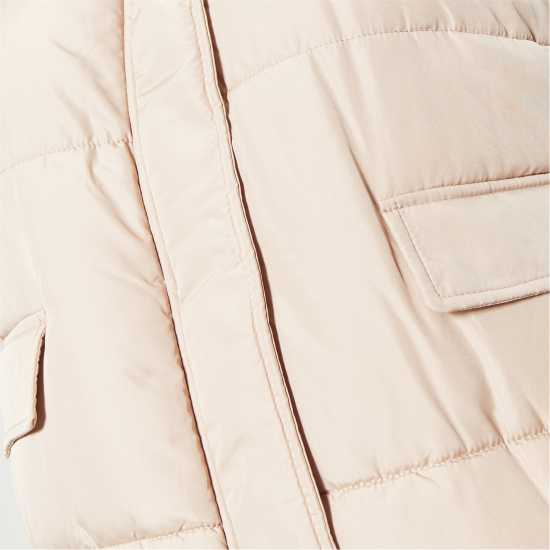 Recycled Plus Size Longline Puffer Gilet  Дамски якета и палта