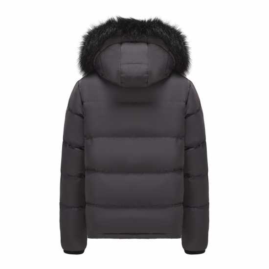 Soulcal Мъжко Пухено Яке 2 Zip Bubble Jacket Mens Charcoal Marl Мъжки якета и палта