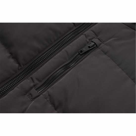 Soulcal Мъжко Пухено Яке 2 Zip Bubble Jacket Mens Charcoal Marl Мъжки якета и палта