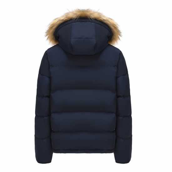 Soulcal Мъжко Пухено Яке 2 Zip Bubble Jacket Mens Navy Мъжки якета и палта