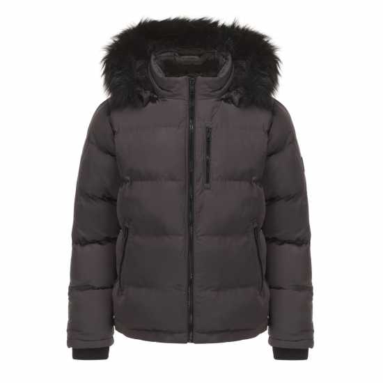 Мъжки якета и палта Soulcal Пухено Яке 2 Zip Bubble Jacket Угъл Soulcal Пухено Яке 2 Zip Bubble Jacket Угъл Мъжки якета и палта