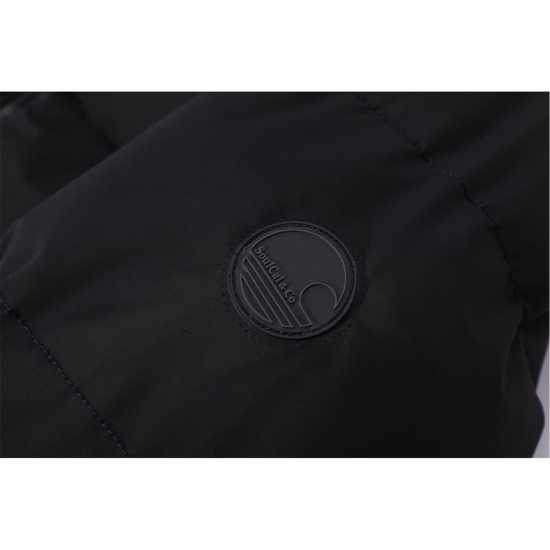 Soulcal Мъжко Пухено Яке 2 Zip Bubble Jacket Mens Черно Мъжки якета и палта