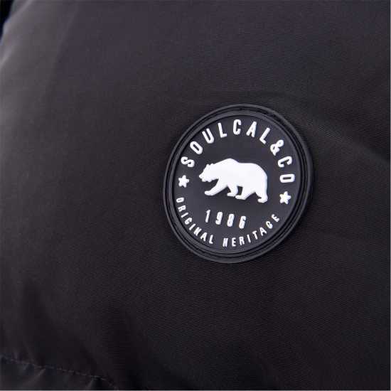 Soulcal Мъжка Грейка 2 Zip Gilet Mens Черно Мъжки якета и палта