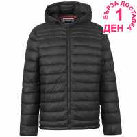 Soulcal Мъжко Пухено Яке Micro Bubble Jacket Mens Black Мъжки грейки