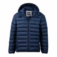 Soulcal Мъжко Яке С Качулка Micro Bubble Hooded Jacket Mens Navy Мъжки якета и палта