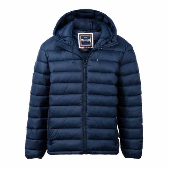Мъжки якета и палта Soulcal Мъжко Яке С Качулка Micro Bubble Hooded Jacket Mens Navy Soulcal Мъжко Яке С Качулка Micro Bubble Hooded Jacket Mens Navy Мъжки якета и палта