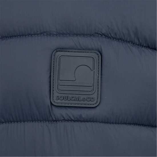 Мъжки якета и палта Soulcal Мъжко Яке С Качулка Micro Bubble Hooded Jacket Mens Navy Soulcal Мъжко Яке С Качулка Micro Bubble Hooded Jacket Mens Navy Мъжки якета и палта
