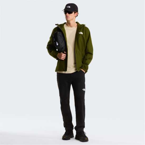 The North Face Непромокаемо Яке Mens Quest Dryvent Windproof Waterproof Jacket woodland green 