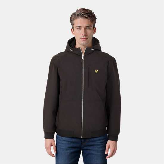 Lyle And Scott Софтшел Яке Soft Shell Jacket Черно небесно Z865 