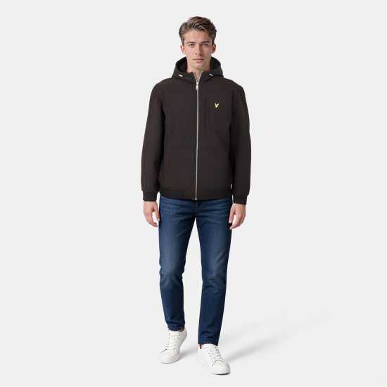 Lyle And Scott Софтшел Яке Soft Shell Jacket Черно небесно Z865 