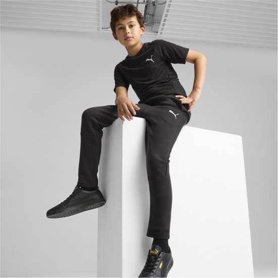 Puma Kids' Evostripe Closed Hem Jersey Joggers Черно Пума 