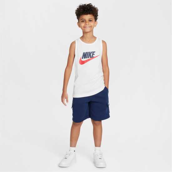 Nike Nsw Tank Tee Jn53 Бяло/Червено Детски потници