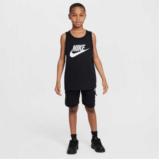 Nike Nsw Tank Tee Jn53 Черно/Бяло Детски потници
