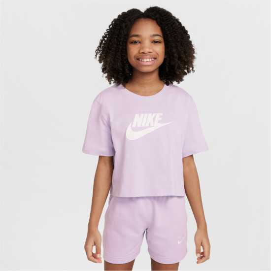 Nike Crop Futura Jn53 Розово Детски тениски и фланелки