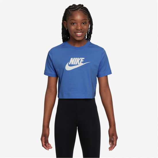 Nike Crop Futura Jn53 Blue Детски тениски и фланелки