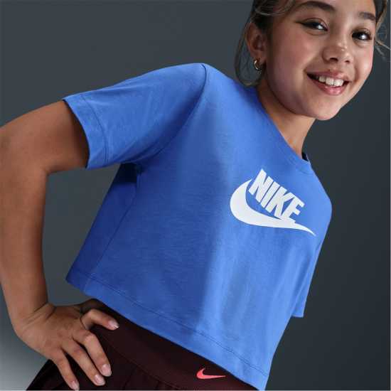 Nike Crop Futura Jn53 Blue Детски тениски и фланелки