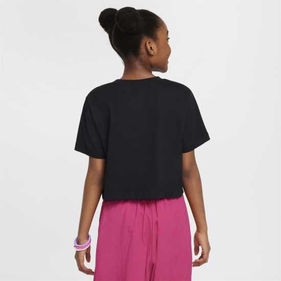 Nike Crop Futura Jn53 Черно Детски тениски и фланелки
