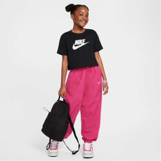 Nike Crop Futura Jn53 Черно Детски тениски и фланелки