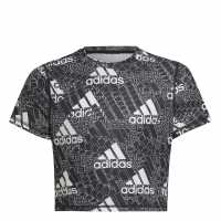 Adidas Aop Crop Tee Jn05  Детски тениски и фланелки