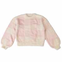 Firetrap Check Jumper Junior Girls Pink Check Детски плетени пуловери и жилетки