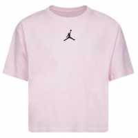 Air Jordan Jordan Jumpman Cropped T-Shirt Junior Girls Pink/Blk SL Детски тениски и фланелки