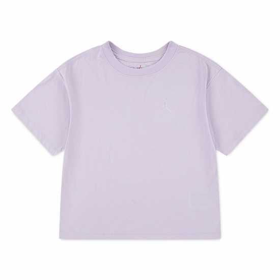 Детски тениски и фланелки Nike Air Jordan Jordan Jumpman Cropped T-Shirt Junior Girls Кукла Лилак Nike Air Jordan Jordan Jumpman Cropped T-Shirt Junior Girls Кукла Лилак Детски тениски и фланелки