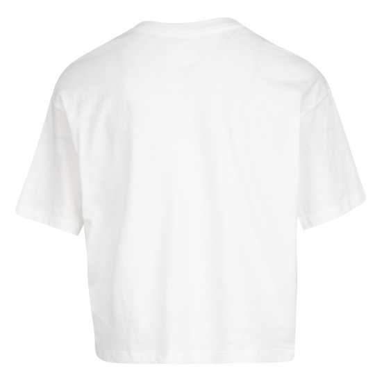 Nike Air Jordan Jordan Jumpman Cropped T-Shirt Junior Girls Бяло LL JM Детски тениски и фланелки