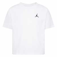 Nike Air Jordan Jordan Jumpman Cropped T-Shirt Junior Girls Бяло/Черно SL Детски тениски и фланелки