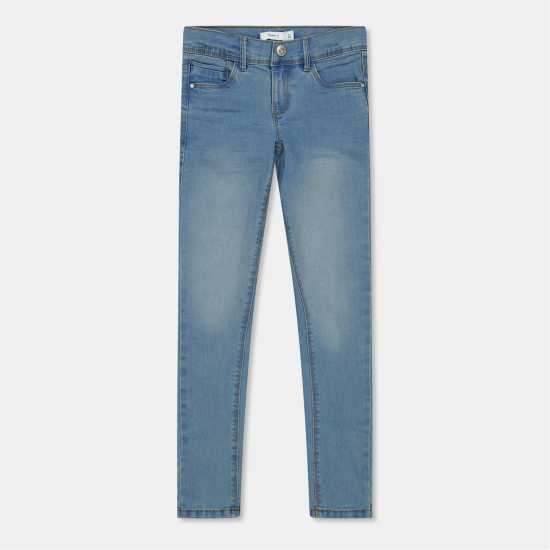 Вталени Дънки Name It Skinny Jeans Светло синьо 