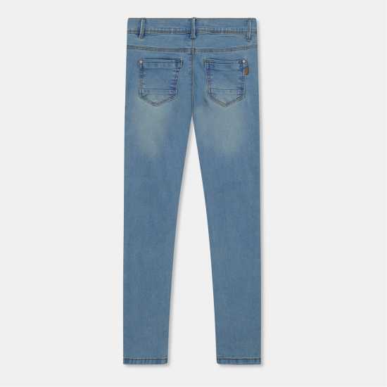 Вталени Дънки Name It Skinny Jeans Светло синьо 
