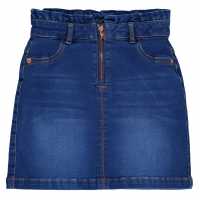 Sale Firetrap Denim Mini Skirt Girls Bright Blue Детски поли и рокли