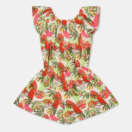 Name It Short-Sleeve Playsuit Бяло 