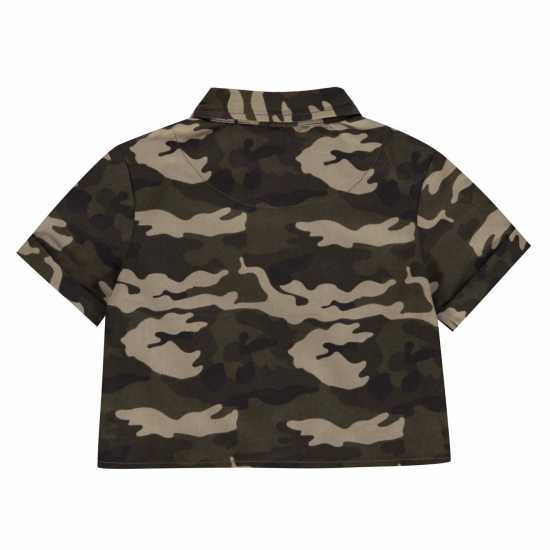 Firetrap Camo Shirt Girls Camouflage Детски ризи