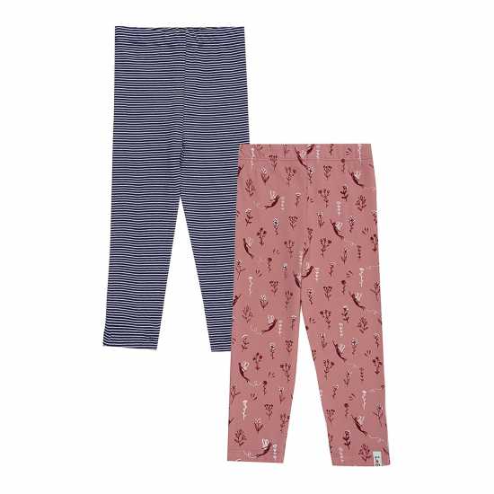 Детски клинове Lilly And Sid & Sid Multicoloured Stripe And Fairy Print Leggings - 2 Pack Lilly And Sid & Sid Multicoloured Stripe And Fairy Print Leggings - 2 Pack Детски клинове
