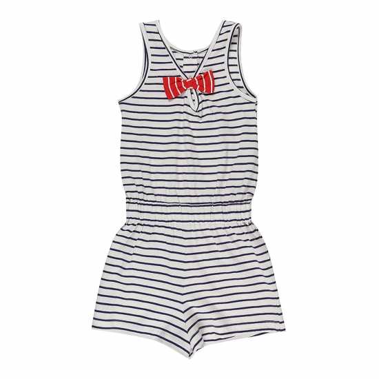 Lilly and Sid Navy Stripe Playsuit Lilly And Sid Navy Stripe Playsuit