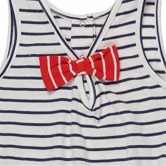 Lilly and Sid Navy Stripe Playsuit Lilly And Sid Navy Stripe Playsuit
