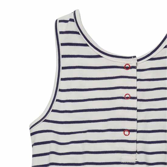 Lilly and Sid Navy Stripe Playsuit Lilly And Sid Navy Stripe Playsuit