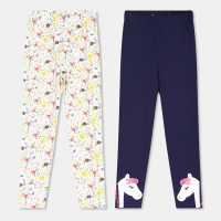 Lilly And Sid Horse Floral Leggings  