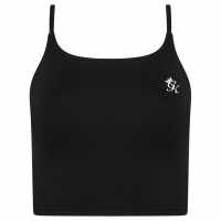 Gym King Long Line Vest Black 