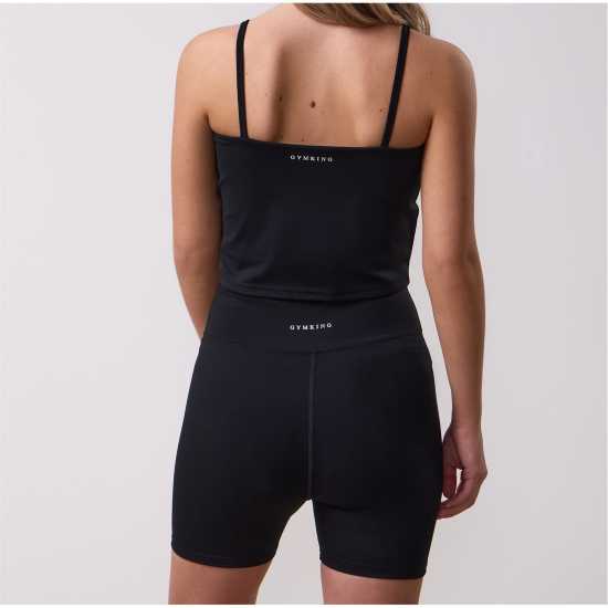 Gym King Long Line Vest Black 