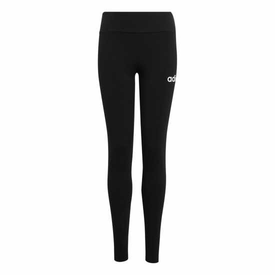 Adidas Клин Малки Момичета Essentials Linear Tights Junior Girls Черно/Бяло Детски клинове