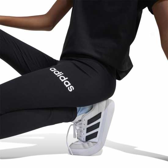 Adidas Клин Малки Момичета Essentials Linear Tights Junior Girls Черно/Бяло Детски клинове