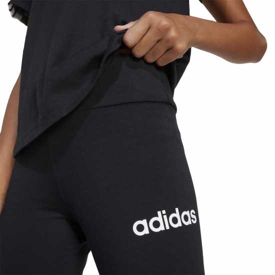 Adidas Клин Малки Момичета Essentials Linear Tights Junior Girls Черно/Бяло Детски клинове