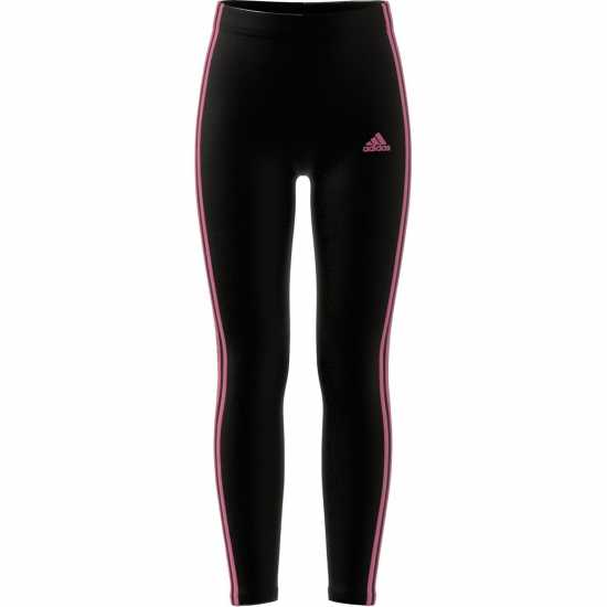 Adidas Girls Essentials 3-Stripes Leggings Черно/Розово Детски клинове