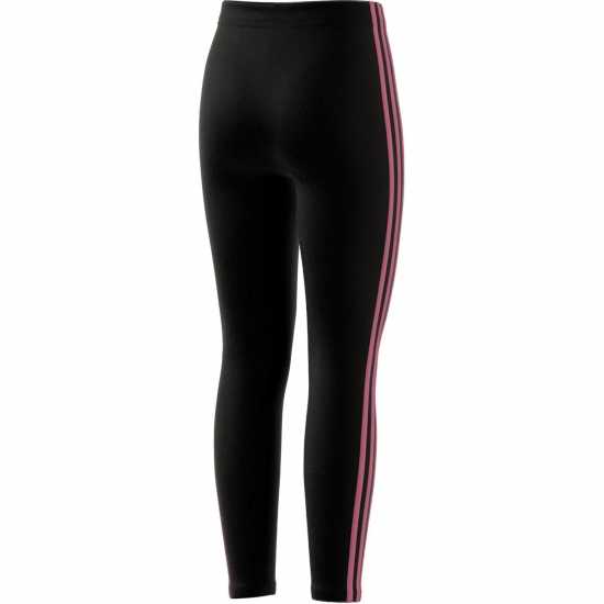 Adidas Girls Essentials 3-Stripes Leggings Черно/Розово Детски клинове