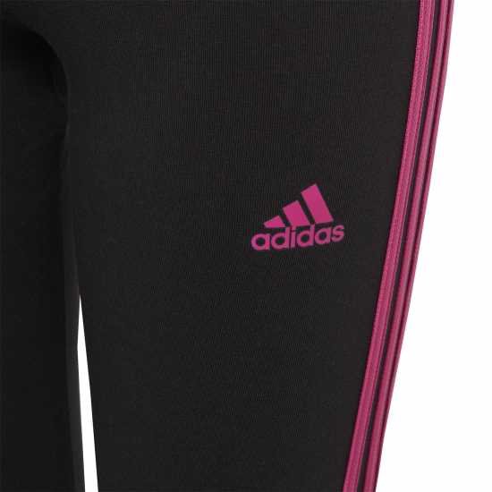 Adidas Girls Essentials 3-Stripes Leggings Черно/Розово Детски клинове