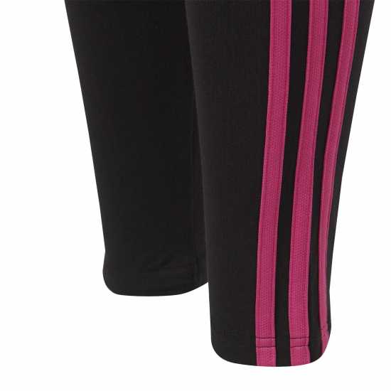 Adidas Girls Essentials 3-Stripes Leggings Черно/Розово Детски клинове