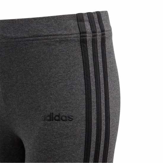 Adidas Girls Essentials 3-Stripes Leggings Тъмно сиво Детски клинове